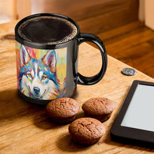 Load image into Gallery viewer, Siberian Splendor Husky Coffee Mug-ONE SIZE-Black-1