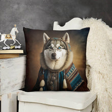 Load image into Gallery viewer, Siberian Sweetheart Siberian Husky Plush Pillow Case-Cushion Cover-Dog Dad Gifts, Dog Mom Gifts, Home Decor, Pillows, Siberian Husky-3