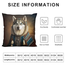 Load image into Gallery viewer, Siberian Sweetheart Siberian Husky Plush Pillow Case-Cushion Cover-Dog Dad Gifts, Dog Mom Gifts, Home Decor, Pillows, Siberian Husky-6