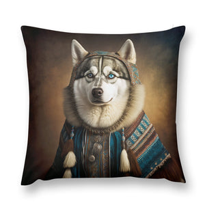 Siberian Sweetheart Siberian Husky Plush Pillow Case-Cushion Cover-Dog Dad Gifts, Dog Mom Gifts, Home Decor, Pillows, Siberian Husky-12 "×12 "-1