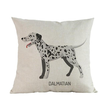 Side Profile Dalmatian Throw Pillow 360x