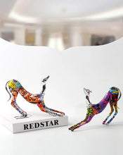 Load image into Gallery viewer, Silver Tipped Hydro Art Playtime Stretch Greyhound / Whippet Statues-Home Decor-Dog Dad Gifts, Dog Mom Gifts, Greyhound, Home Decor, Statue, Whippet-2