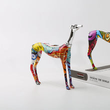 Load image into Gallery viewer, Silver Tipped Hydro Art Standing Greyhound / Whippet Statues-Home Decor-Dog Dad Gifts, Dog Mom Gifts, Greyhound, Home Decor, Statue, Whippet-5