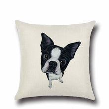 Load image into Gallery viewer, Simple Dalmatian Love Cushion CoverHome DecorBoston Terrier
