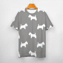 Load image into Gallery viewer, Simple Westie Love All Over Print Women&#39;s Cotton T-Shirt - 4 Colors-Apparel-Apparel, Shirt, T Shirt, West Highland Terrier-16