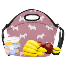 Load image into Gallery viewer, Simple Westie Love Neoprene Lunch Bag-Accessories-Accessories,Bags,Lunch Bags,West Highland Terrier-11