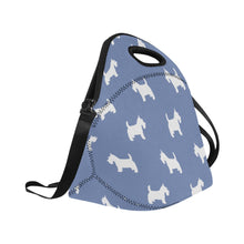 Load image into Gallery viewer, Simple Westie Love Neoprene Lunch Bag-Accessories-Accessories,Bags,Lunch Bags,West Highland Terrier-6