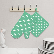Load image into Gallery viewer, Simple Westie Love Oven Mitts and Pot Holder Set-Kitchen Decor-Accessories,Dog Mom Gifts,West Highland Terrier-6