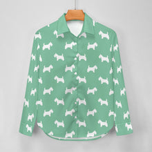 Load image into Gallery viewer, Simple Westie Love Women's Shirt-Apparel-Apparel,Dog Mom Gifts,Shirt,West Highland Terrier-16