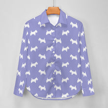 Load image into Gallery viewer, Simple Westie Love Women's Shirt-Apparel-Apparel,Dog Mom Gifts,Shirt,West Highland Terrier-19