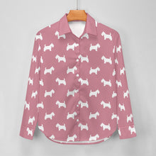 Load image into Gallery viewer, Simple Westie Love Women's Shirt-Apparel-Apparel,Dog Mom Gifts,Shirt,West Highland Terrier-10