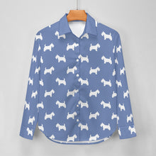 Load image into Gallery viewer, Simple Westie Love Women's Shirt-Apparel-Apparel,Dog Mom Gifts,Shirt,West Highland Terrier-13