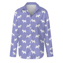 Load image into Gallery viewer, Simple Westie Love Women's Shirt-Apparel-Apparel,Dog Mom Gifts,Shirt,West Highland Terrier-Lavender Purple-S-20