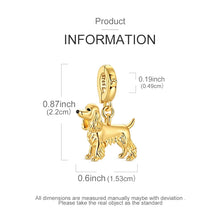 Load image into Gallery viewer, Simply Darling Cocker Spaniel Gold Charm Pendant-6