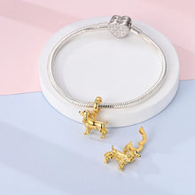 Load image into Gallery viewer, Simply Darling Poodle Charm Pendant – Gold Tone Silver-Accessories-Accessories,Charm Beads,Dog Memorial Gifts,Dog Mom Gifts,Jewellery,Poodle-3