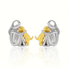 Load image into Gallery viewer, Simply Darling Rhodesian Ridgeback Mom Earrings-two tone-6