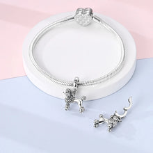 Load image into Gallery viewer, Simply Darling Silver Poodle Dangle Charm – Dog Mom Gift-3