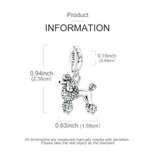 Load image into Gallery viewer, Simply Darling Silver Poodle Dangle Charm – Dog Mom Gift-5