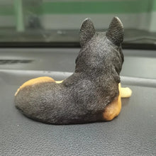 Load image into Gallery viewer, Simply Stunning Black and Tan German Shepherd Car Figurine-2