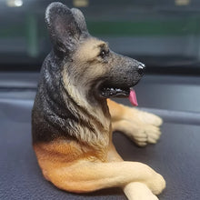 Load image into Gallery viewer, Simply Stunning Black and Tan German Shepherd Car Figurine-3