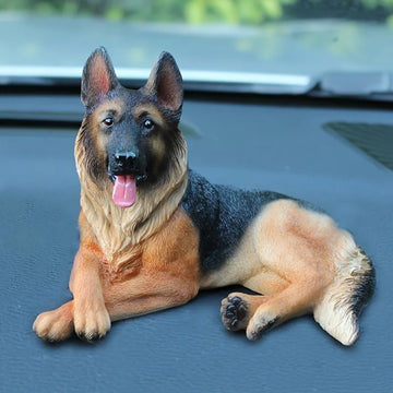 Simply Stunning Black And Tan German Shepherd Car Figurine 360x