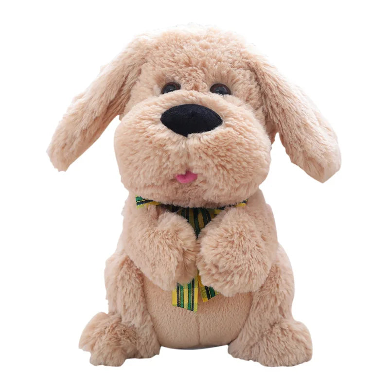 Singing and Clapping Yellow Labrador Interactive Plush Toy-Stuffed Animals-Labrador, Stuffed Animal-Dog-1