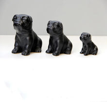 Load image into Gallery viewer, Sitting Black Pug Love Ceramic Statues-Home Decor-Home Decor, Pug, Pug - Black, Statue-15