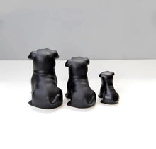 Load image into Gallery viewer, Sitting Black Pug Love Ceramic Statues-Home Decor-Home Decor, Pug, Pug - Black, Statue-16
