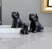 Load image into Gallery viewer, Sitting Black Pug Love Ceramic Statues-Home Decor-Home Decor, Pug, Pug - Black, Statue-8