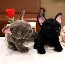 Load image into Gallery viewer, Sitting Liver and Black French Bulldog Stuffed Animal Plush Toys-2