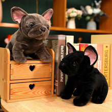 Load image into Gallery viewer, Sitting Liver and Black French Bulldog Stuffed Animal Plush Toys-5