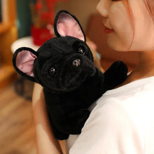 Load image into Gallery viewer, Sitting Liver and Black French Bulldog Stuffed Animal Plush Toys-9