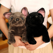 Load image into Gallery viewer, Sitting Liver and Black French Bulldog Stuffed Animal Plush Toys-1