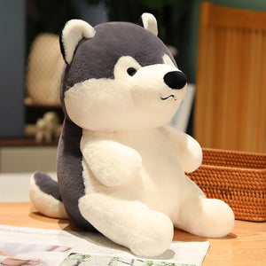 Sitting Teddy Husky Stuffed Animal Plush Toys-Stuffed Animals-Siberian Husky, Stuffed Animal-6