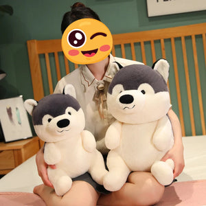 Sitting Teddy Husky Stuffed Animal Plush Toys-Stuffed Animals-Siberian Husky, Stuffed Animal-2