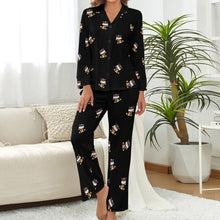 Load image into Gallery viewer, Skateboarding Bulldog Adventure Pajamas Set for Women-35