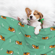 Load image into Gallery viewer, Sleepy Beagle Love Blanket for Dog-Pet Furniture-Beagle,Blanket for Dogs,Blankets,Home Decor-1