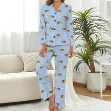 Load image into Gallery viewer, Sleepy Beagle Love Pajamas Set for Women-Pajamas-Apparel, Beagle, Pajamas-7
