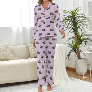 Sleepy Black Tan Chihuahuas Pajamas Set for Women - 4 Colors-Pajamas-Apparel, Chihuahua, Pajamas-11