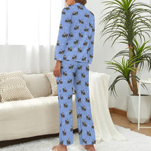 Load image into Gallery viewer, Sleepy Black Tan Chihuahuas Pajamas Set for Women - 4 Colors-Pajamas-Apparel, Chihuahua, Pajamas-14
