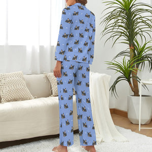 Sleepy Black Tan Chihuahuas Pajamas Set for Women - 4 Colors-Pajamas-Apparel, Chihuahua, Pajamas-14