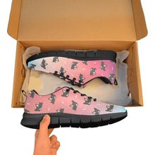 Load image into Gallery viewer, Sleepy Black Tan Chihuahuas Women's Breathable Sneakers-26