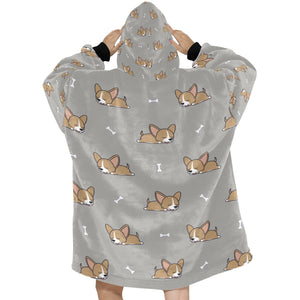 Sleepy Chihuahua Love Blanket Hoodie for Women-Apparel-Apparel, Blankets-12