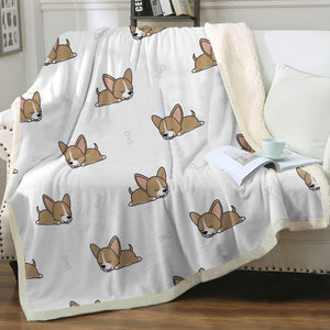Sleepy Chihuahua Love Soft Warm Fleece Blanket - 4 Colors-Blanket-Blankets, Chihuahua, Home Decor-14
