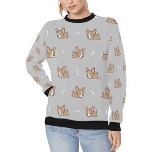 Sleepy Chihuahua Love Women's Sweatshirt-Apparel-Apparel, Chihuahua, Sweatshirt-Silver-XS-10
