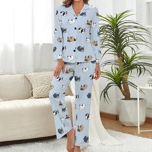 Sleepy French Bulldog Love Pajamas Set for Women - 4 Colors-Pajamas-Apparel, French Bulldog, Pajamas-10
