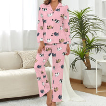 Load image into Gallery viewer, Sleepy French Bulldog Love Pajamas Set for Women - 4 Colors-Pajamas-Apparel, French Bulldog, Pajamas-7