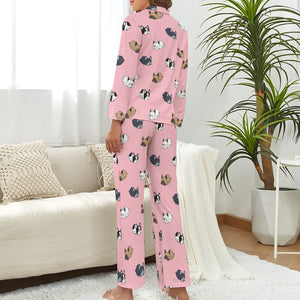 Sleepy French Bulldog Love Pajamas Set for Women - 4 Colors-Pajamas-Apparel, French Bulldog, Pajamas-8