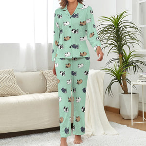 Sleepy French Bulldog Love Pajamas Set for Women - 4 Colors-Pajamas-Apparel, French Bulldog, Pajamas-9