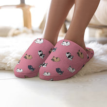 Load image into Gallery viewer, Sleepy French Bulldog Love Women&#39;s Cotton Mop Slippers-Footwear-Accessories, French Bulldog, Slippers-3